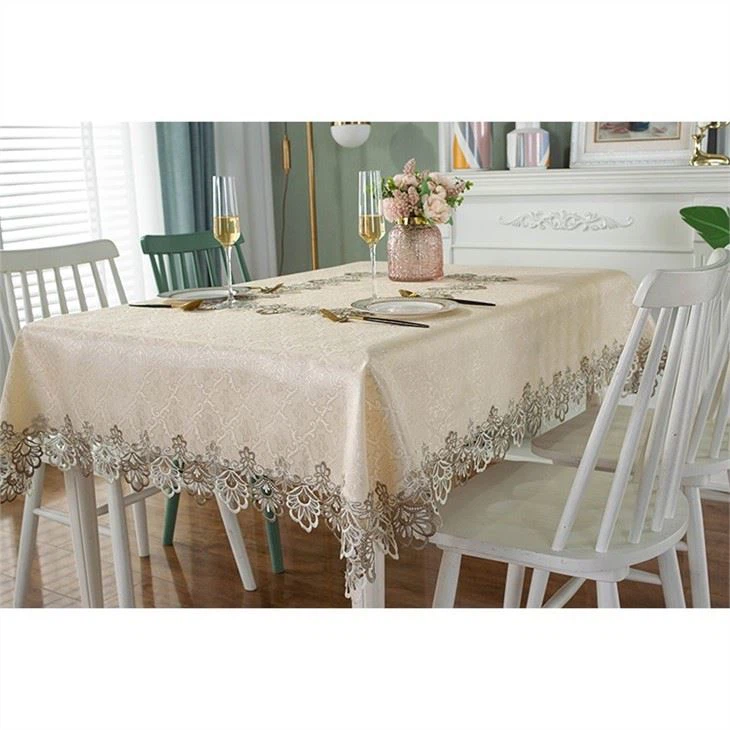 Modern Design Bark Satin Slippery Cloth Tablecloth