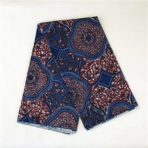 Afrikanischer Wachsstoff aus 100 % Baumwolle, 6 Yards